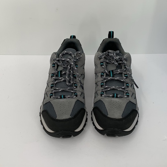 Columbia Crestwood walking hiking sneaker shoe gray suede women new 9 WIDE 9W - Picture 5 of 7